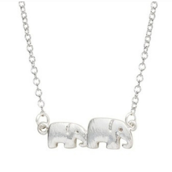 Elephant chain necklace silver one size - Picture 1 of 3